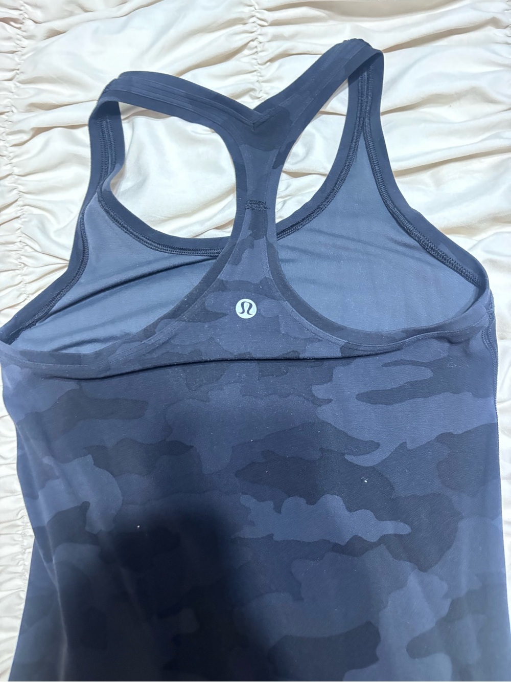 lululemon athletica Dark Blue Camo Racerback Tank